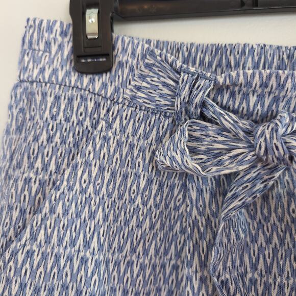 C&C California Blue Linen Blend Pull On Shorts Size 6 - Picture 2 of 8